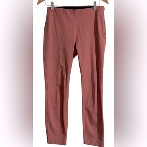 A New Day Skinny Ankle Pants High Rise Flattering Flat Front Salmon Pink Sz 4